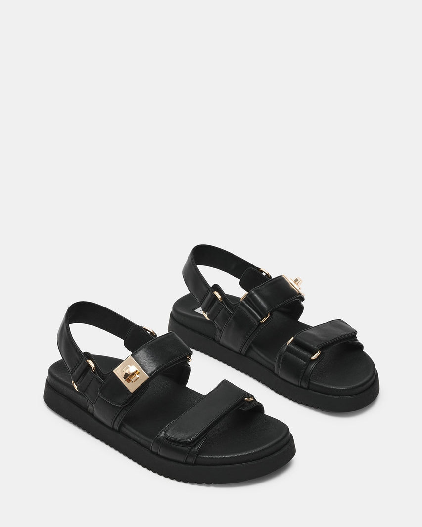 MONA BLACK LEATHER - Women's Shoes - Steve Madden Canada