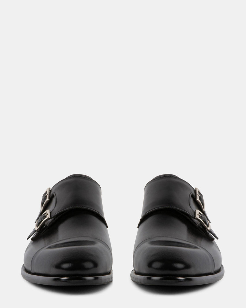 MORELLII BLACK LEATHER - Men's Shoes - Steve Madden Canada