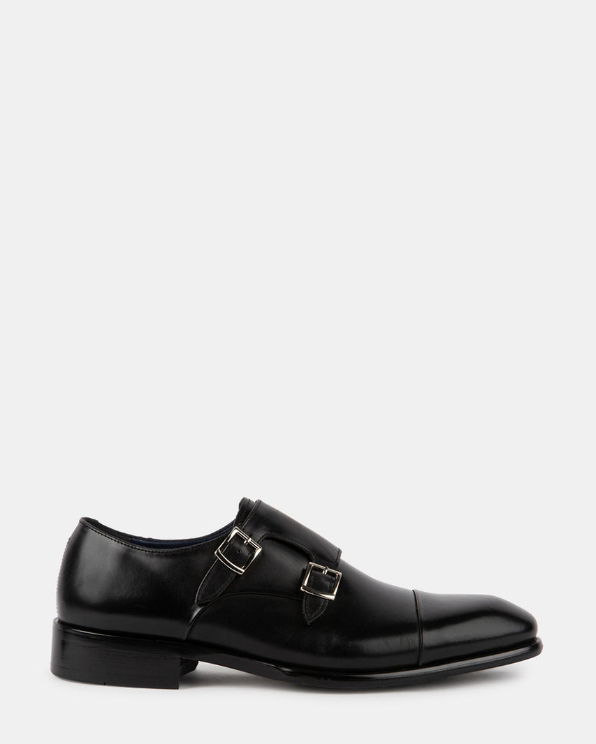 MORELLII BLACK LEATHER - Men's Shoes - Steve Madden Canada