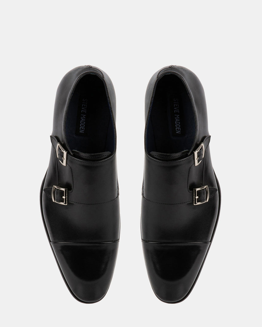 MORELLII BLACK LEATHER - Men's Shoes - Steve Madden Canada