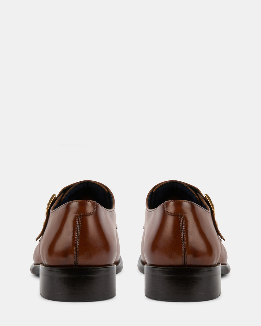 MORELLII COGNAC LEATHER - Men's Shoes - Steve Madden Canada