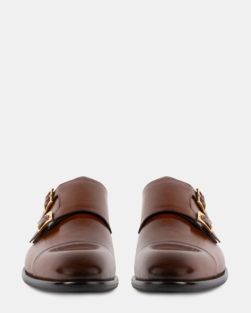 MORELLII COGNAC LEATHER - Men's Shoes - Steve Madden Canada