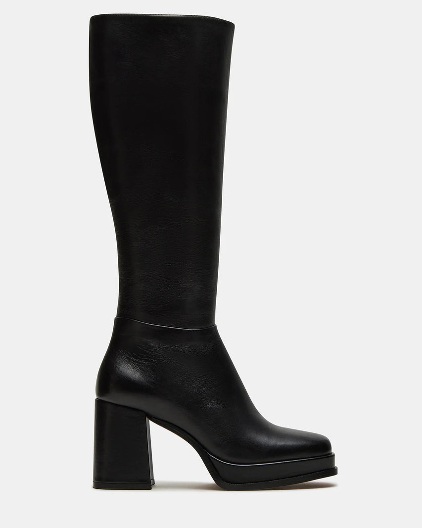 MYSTERY BLACK LEATHER - Women's Shoes - Steve Madden Canada