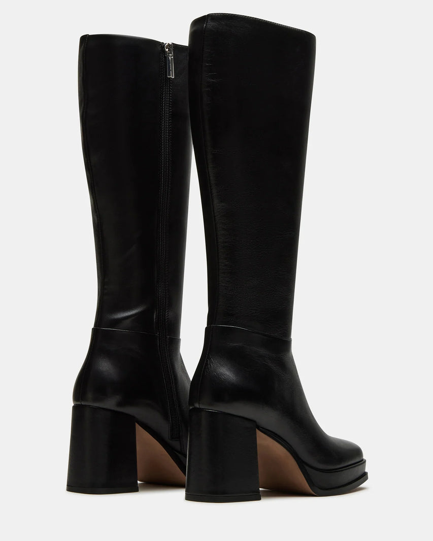 MYSTERY BLACK LEATHER - Women's Shoes - Steve Madden Canada