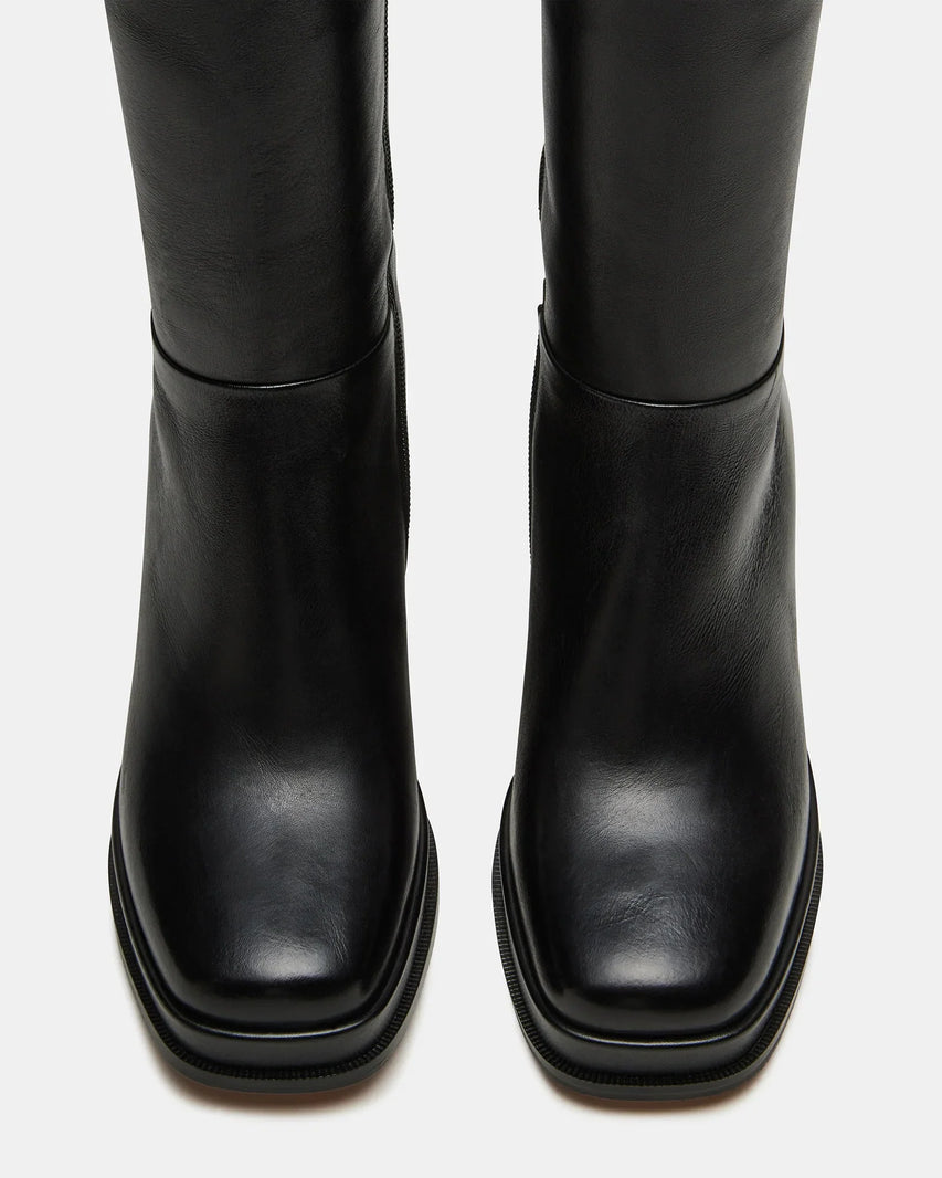 MYSTERY BLACK LEATHER - Women's Shoes - Steve Madden Canada