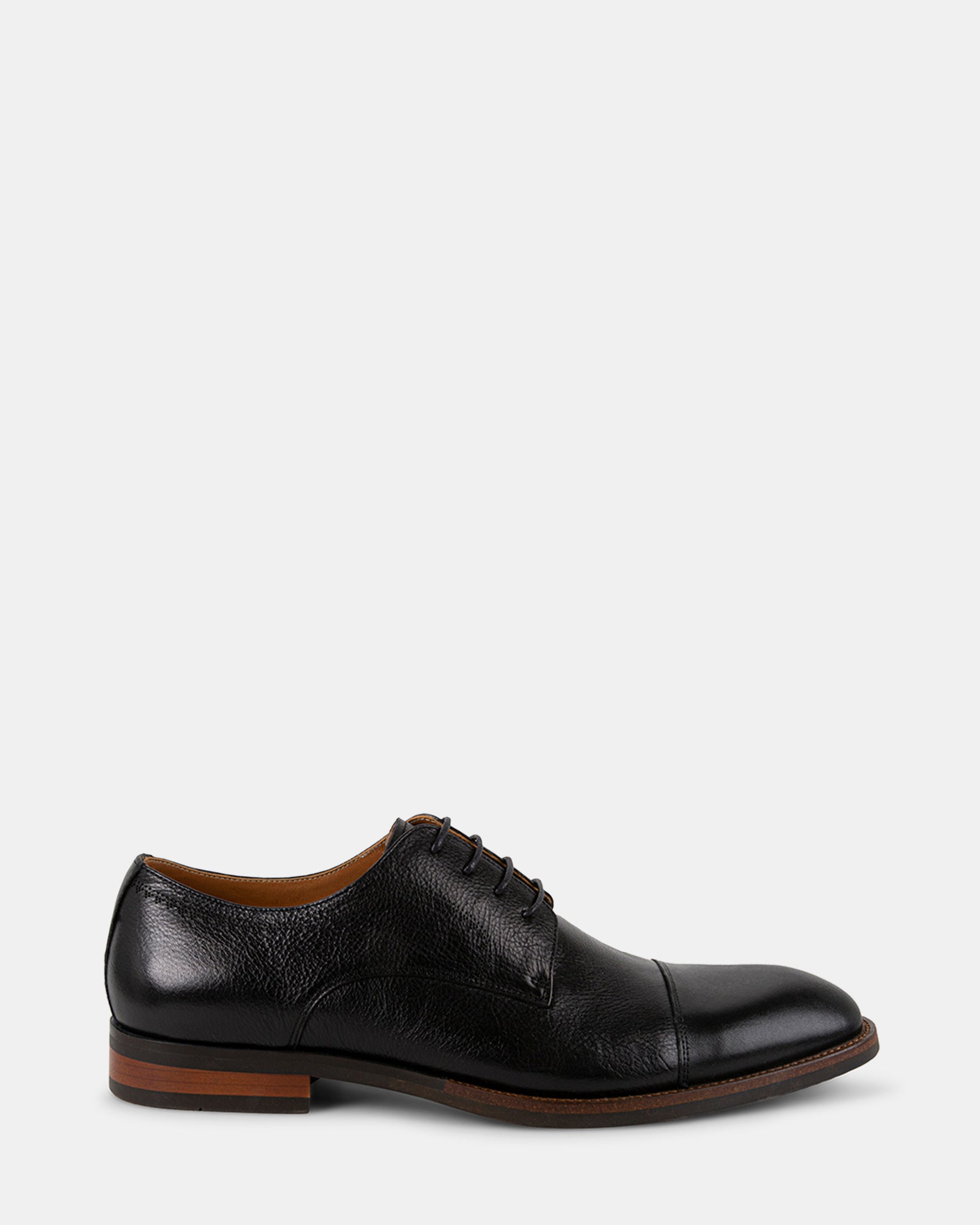NELIGAN BLACK LEATHER - Men's Shoes - Steve Madden Canada
