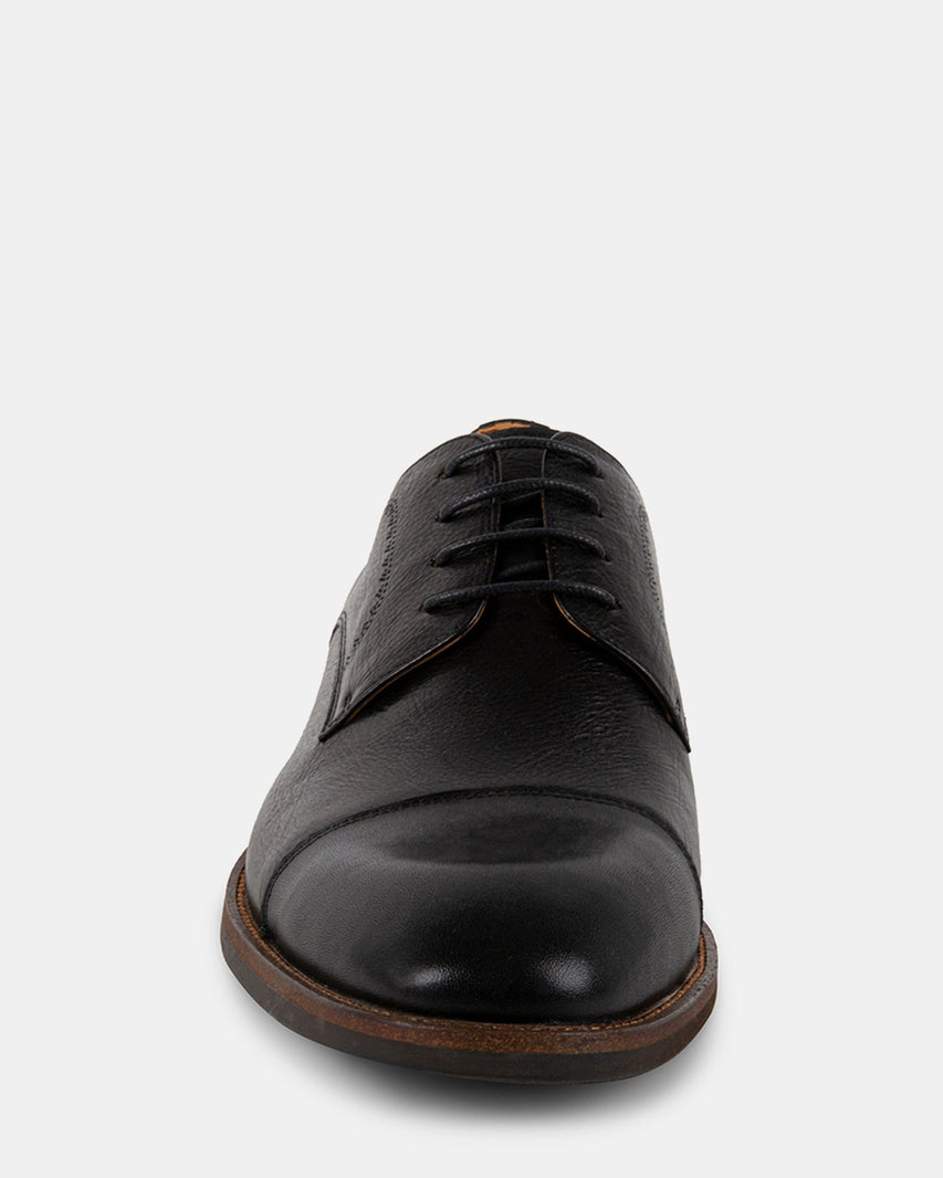 NELIGAN BLACK LEATHER - Men's Shoes - Steve Madden Canada