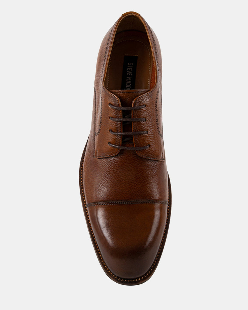 NELIGAN TAN LEATHER - Men's Shoes - Steve Madden Canada