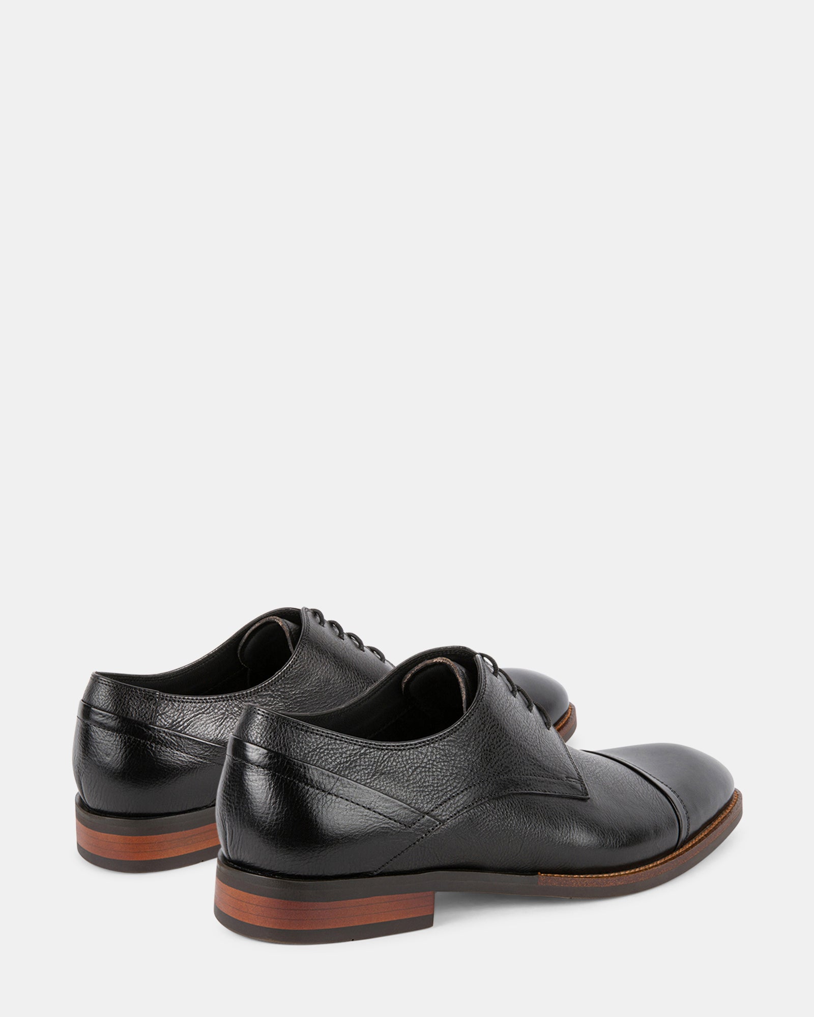 NORVERTT BLACK LEATHER - Men's Shoes - Steve Madden Canada