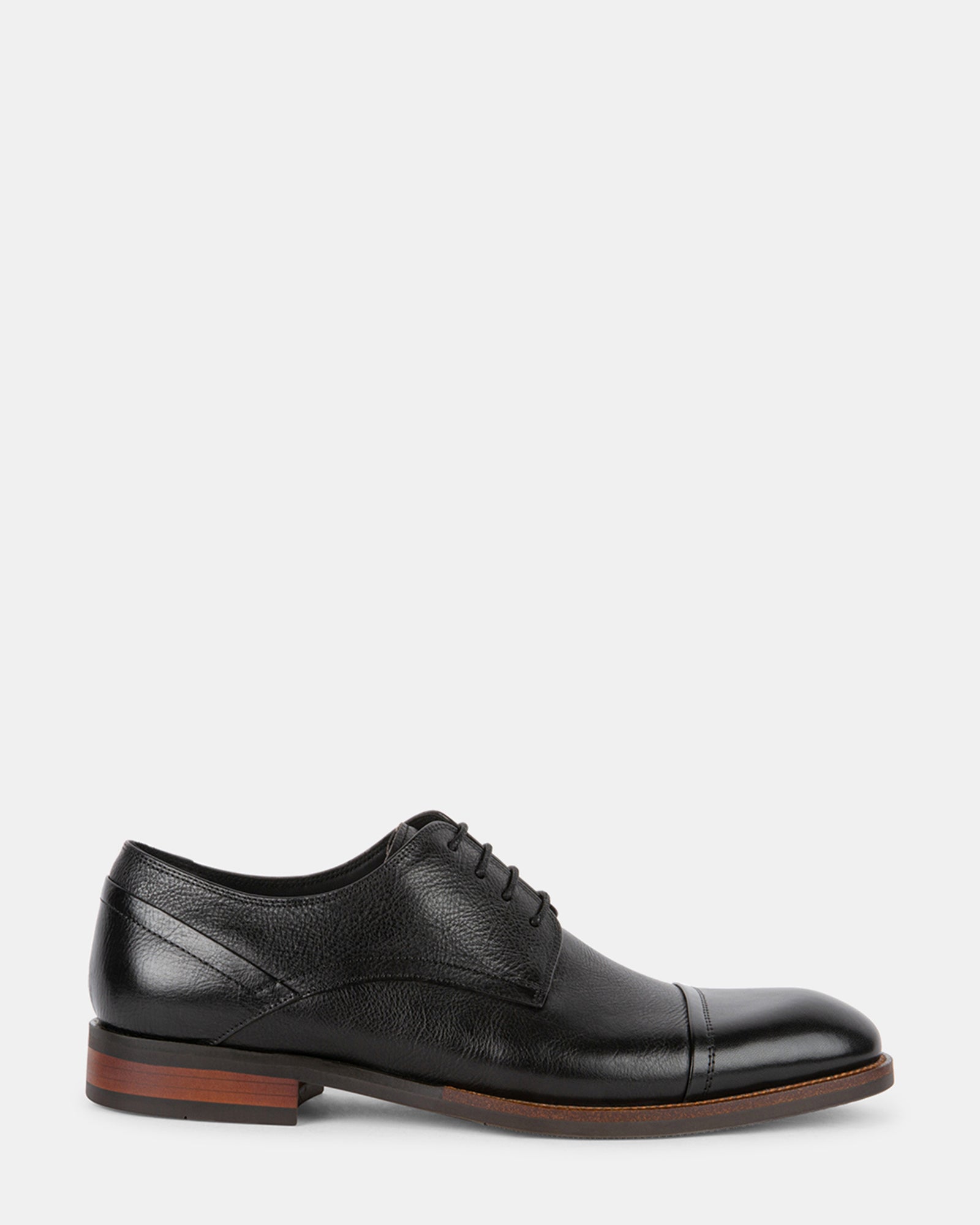 NORVERTT BLACK LEATHER - Men's Shoes - Steve Madden Canada