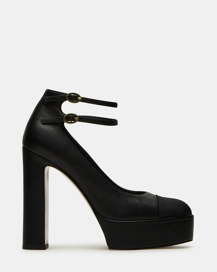PEYTONN BLACK LEATHER - Women's Shoes - Steve Madden Canada