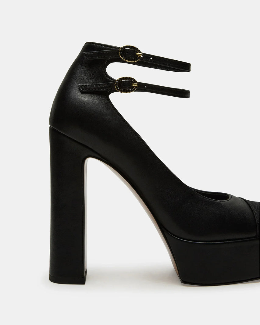 PEYTONN BLACK LEATHER - Women's Shoes - Steve Madden Canada