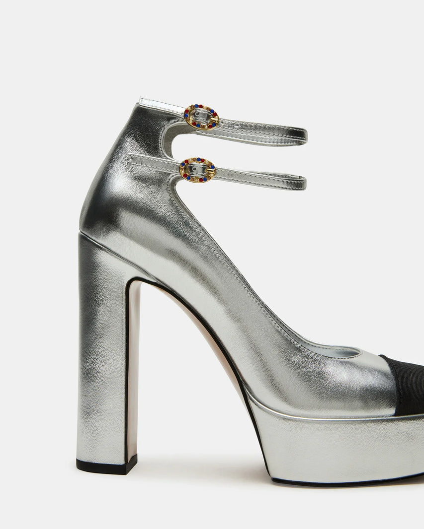 PEYTONN SILVER LEATHER - Women's Shoes - Steve Madden Canada