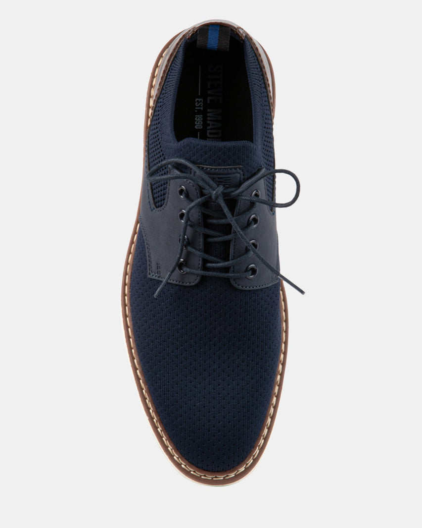 P-JOSEPH NAVY FABRIC - Men's Shoes - Steve Madden Canada
