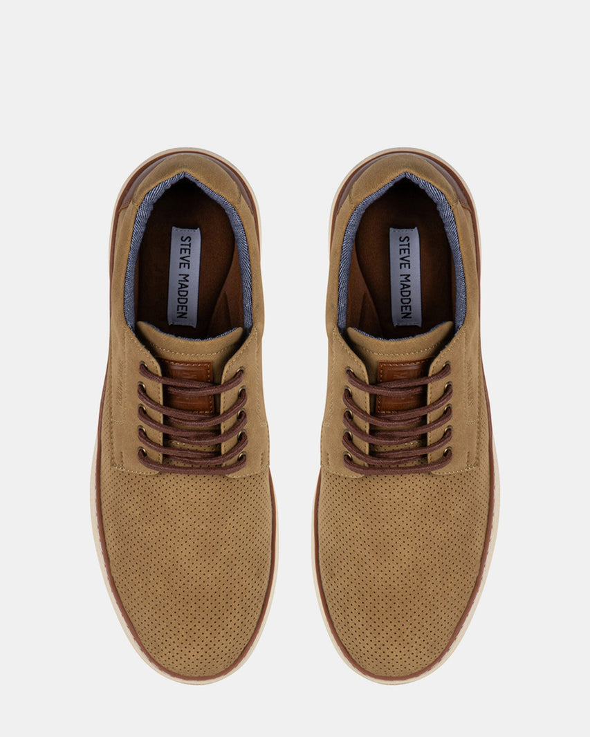 P-OXFORD TAUPE NUBUCK - Men's Shoes - Steve Madden Canada