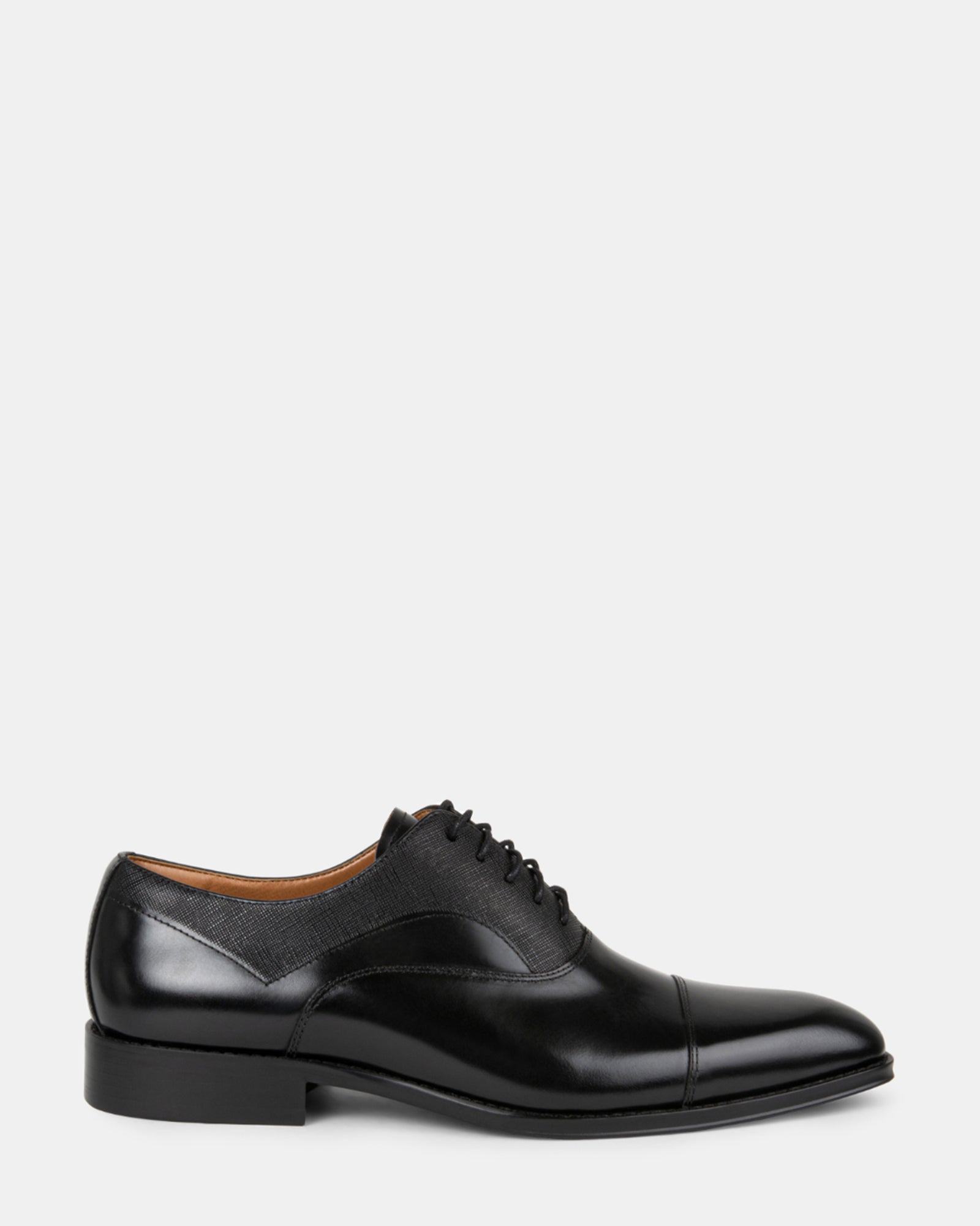 PLAKARD BLACK LEATHER - Men's Shoes - Steve Madden Canada