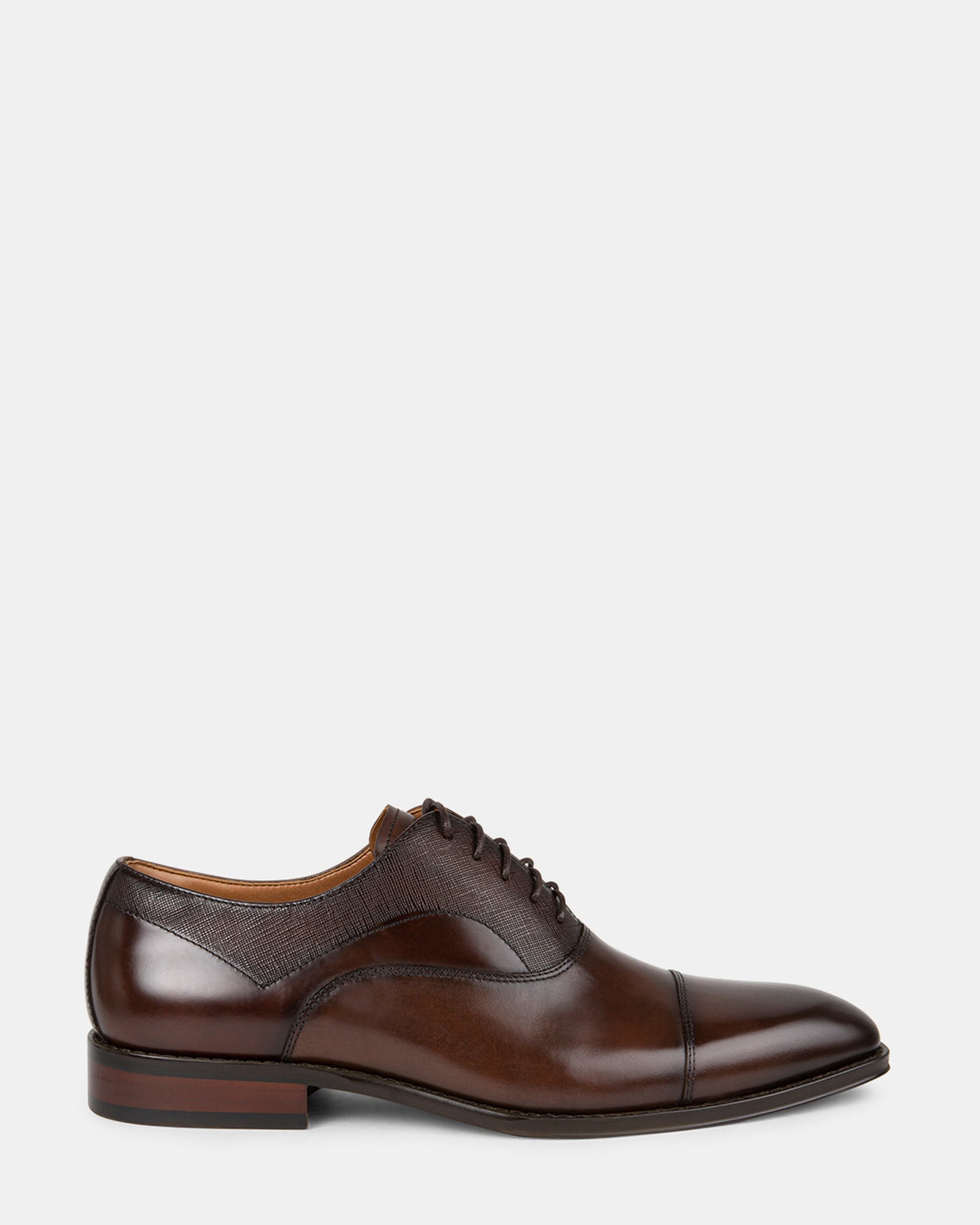 PLAKARD BROWN LEATHER - Men's Shoes - Steve Madden Canada