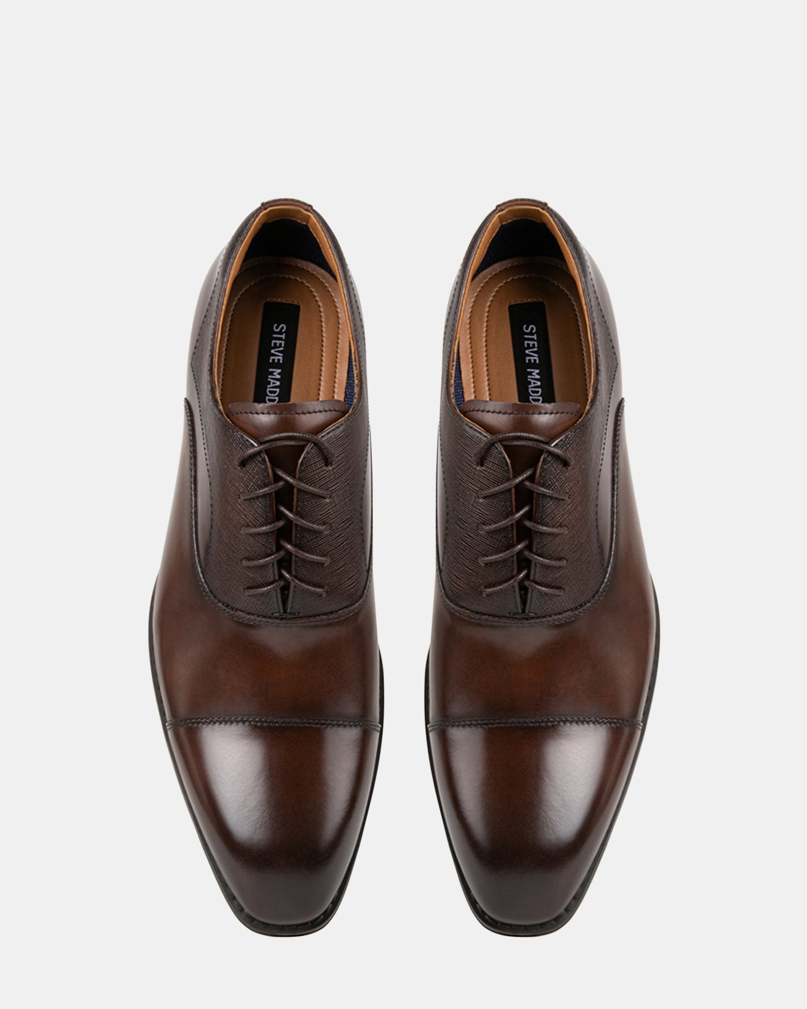 PLAKARD BROWN LEATHER - Men's Shoes - Steve Madden Canada