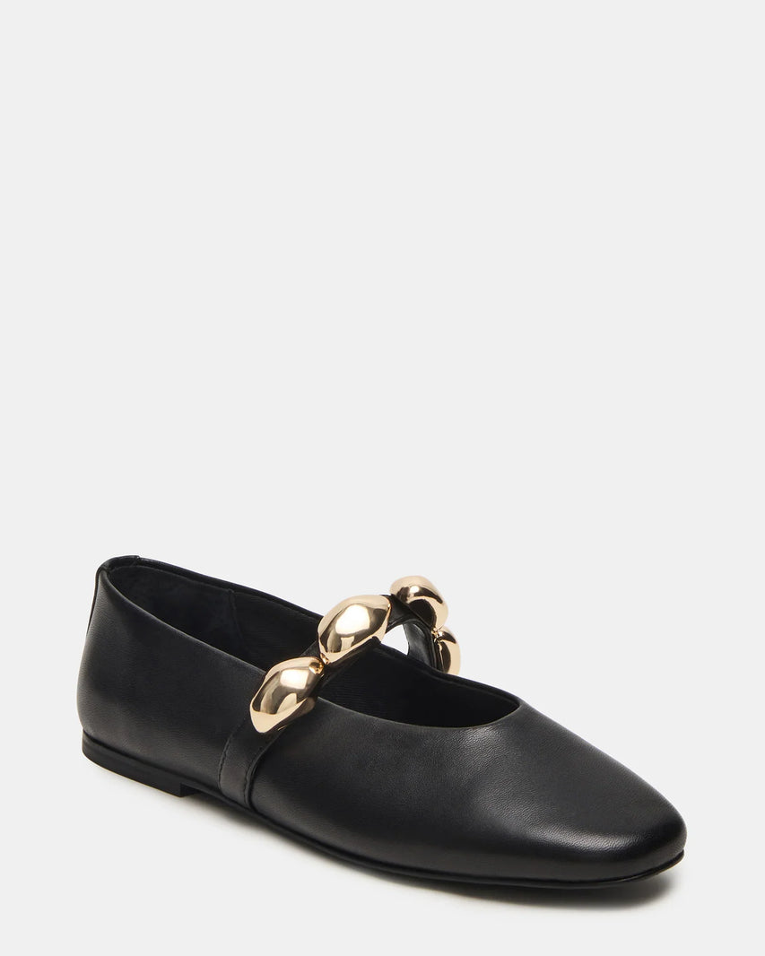 POPPIN BLACK LEATHER - Women's Shoes - Steve Madden Canada