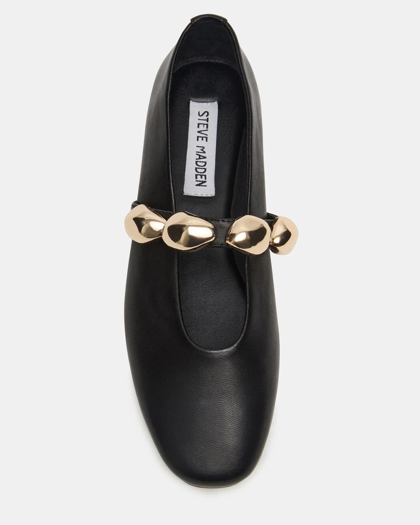 POPPIN BLACK LEATHER - Women's Shoes - Steve Madden Canada