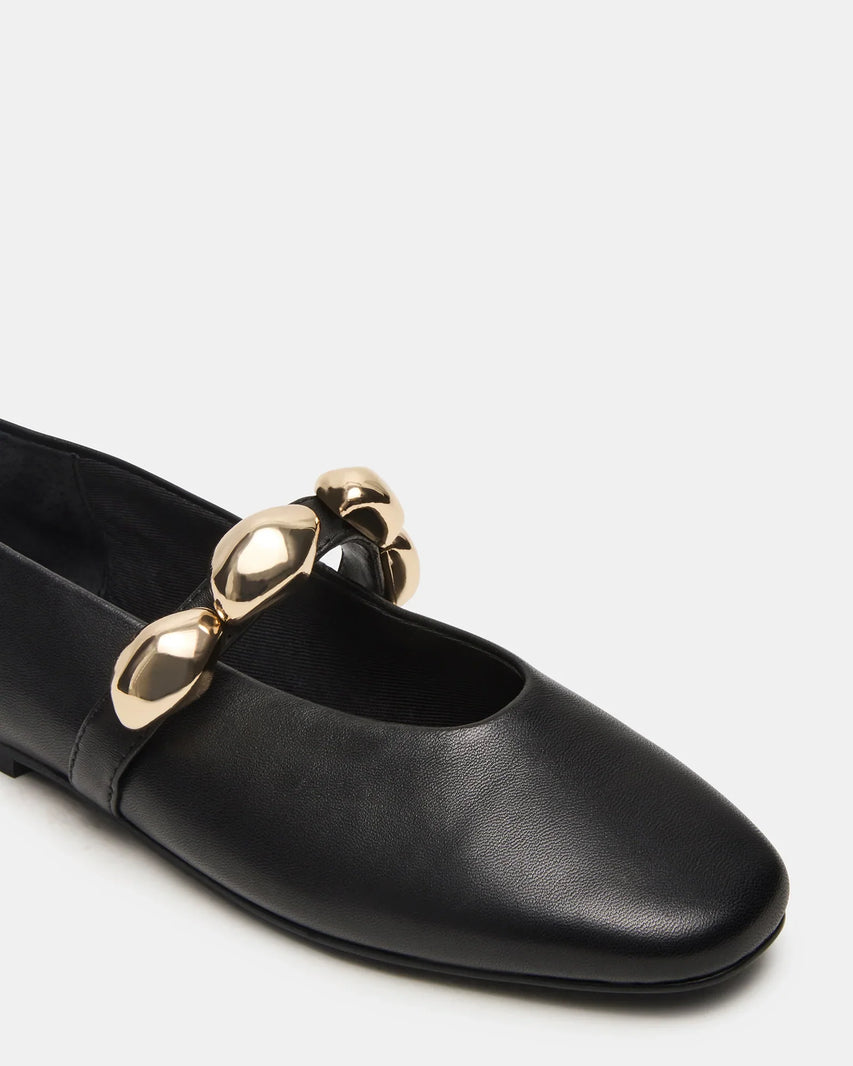 POPPIN BLACK LEATHER - Women's Shoes - Steve Madden Canada