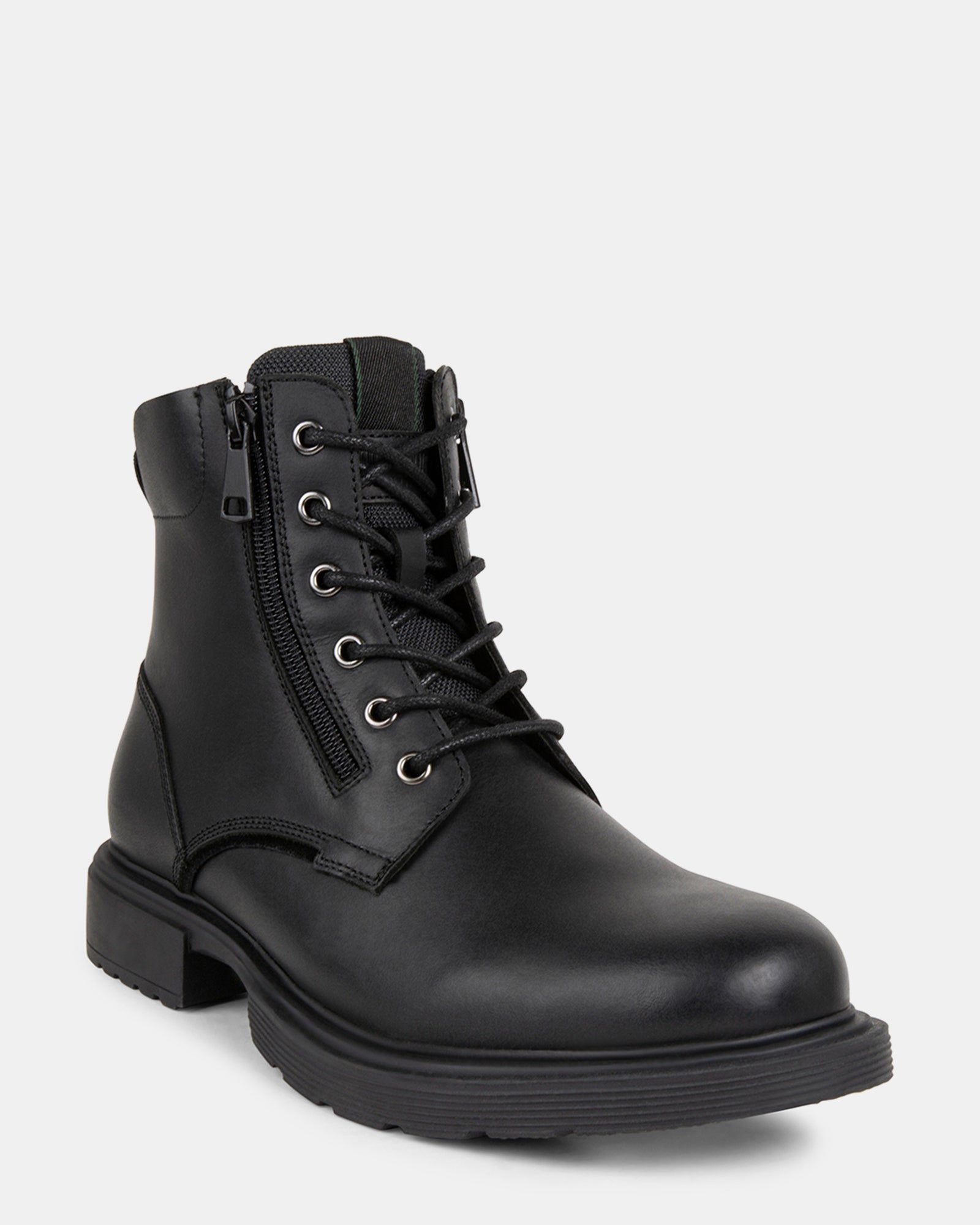 QUARTZ BLACK LEATHER - Men's Shoes - Steve Madden Canada