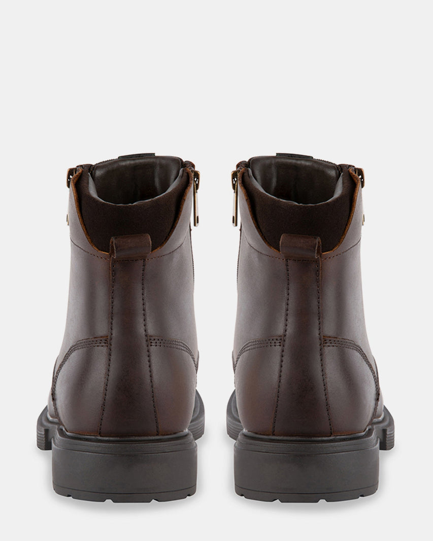 QUARTZ BROWN LEATHER - Men's Shoes - Steve Madden Canada