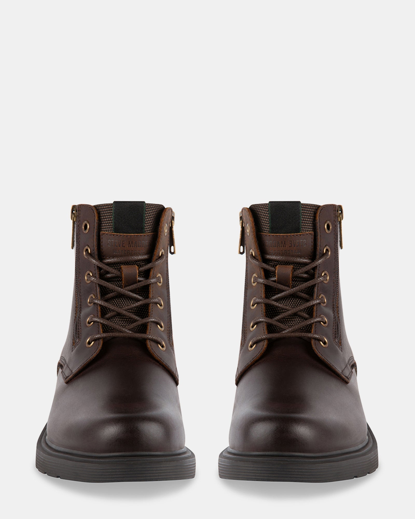 QUARTZ BROWN LEATHER - Men's Shoes - Steve Madden Canada
