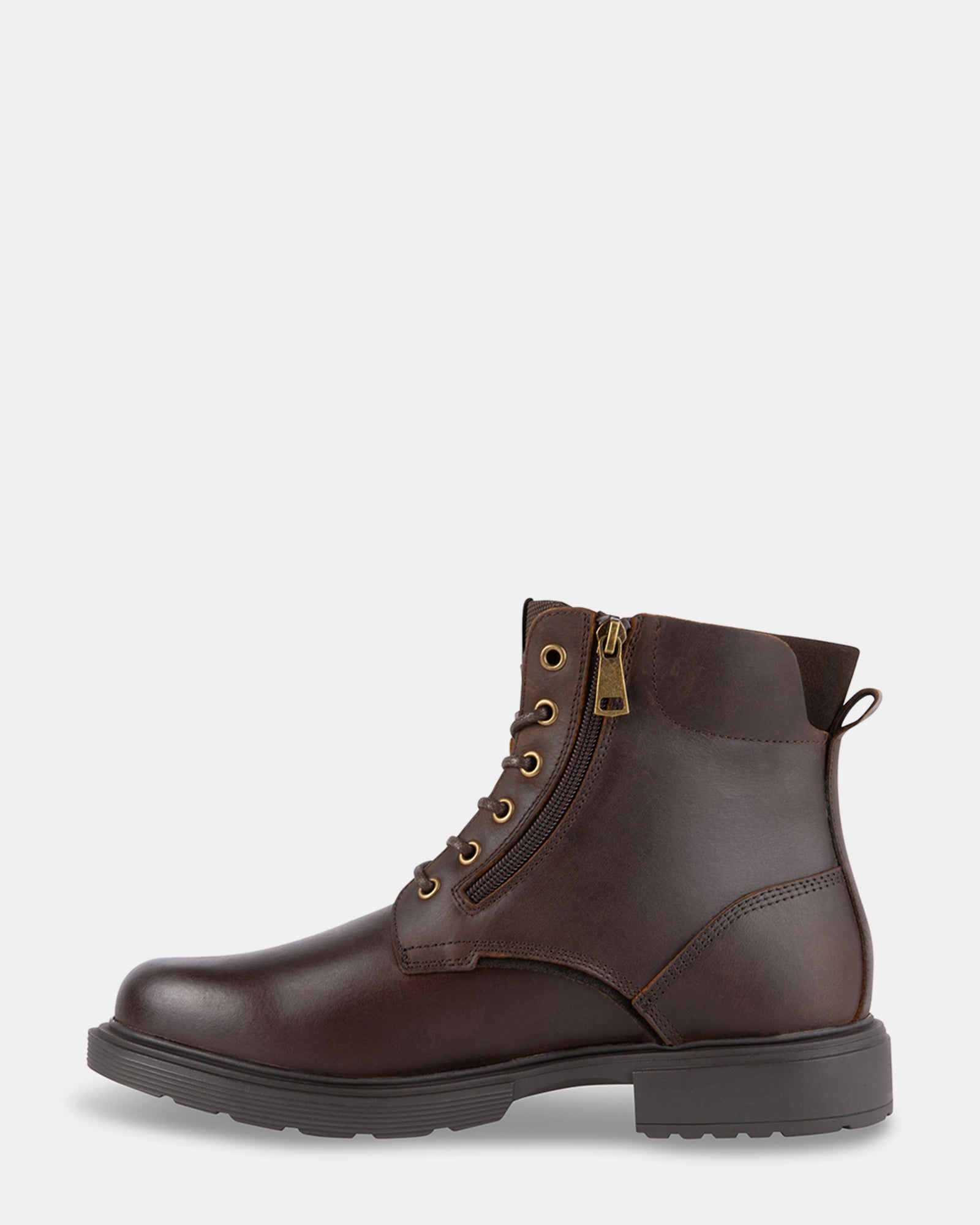 QUARTZ BROWN LEATHER - Men's Shoes - Steve Madden Canada