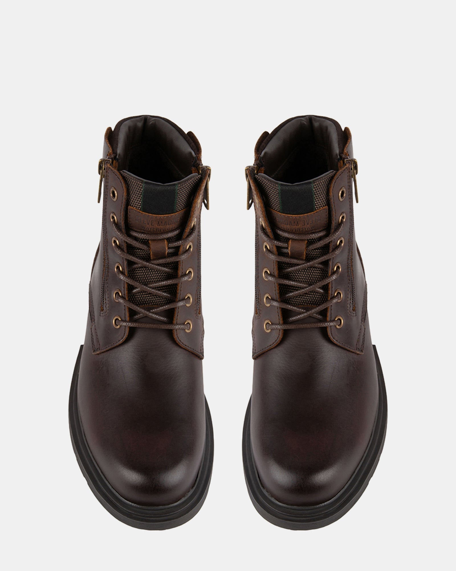 QUARTZ BROWN LEATHER - Men's Shoes - Steve Madden Canada