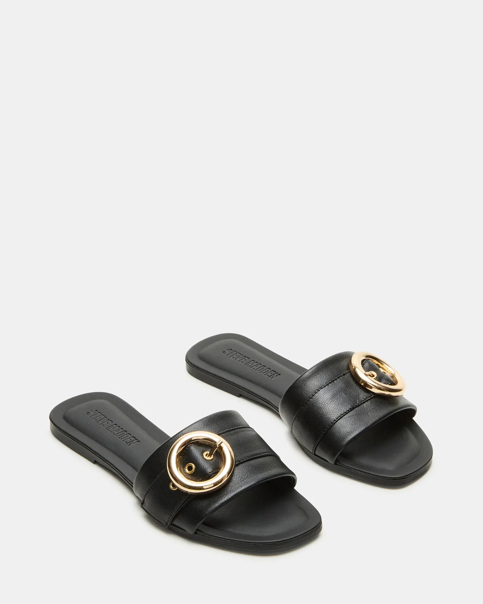 REEFF BLACK LEATHER - Women's Shoes - Steve Madden Canada