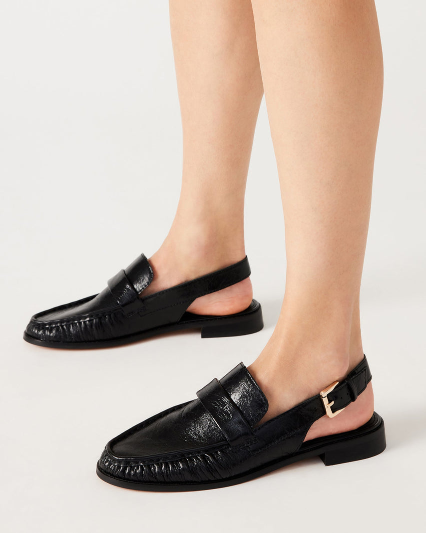 REEVES BLACK LEATHER - Women's Shoes - Steve Madden Canada