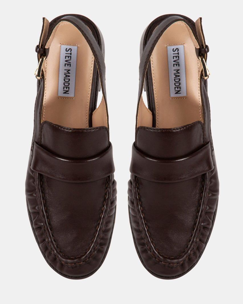 REEVES BROWN LEATHER - Women's Shoes - Steve Madden Canada