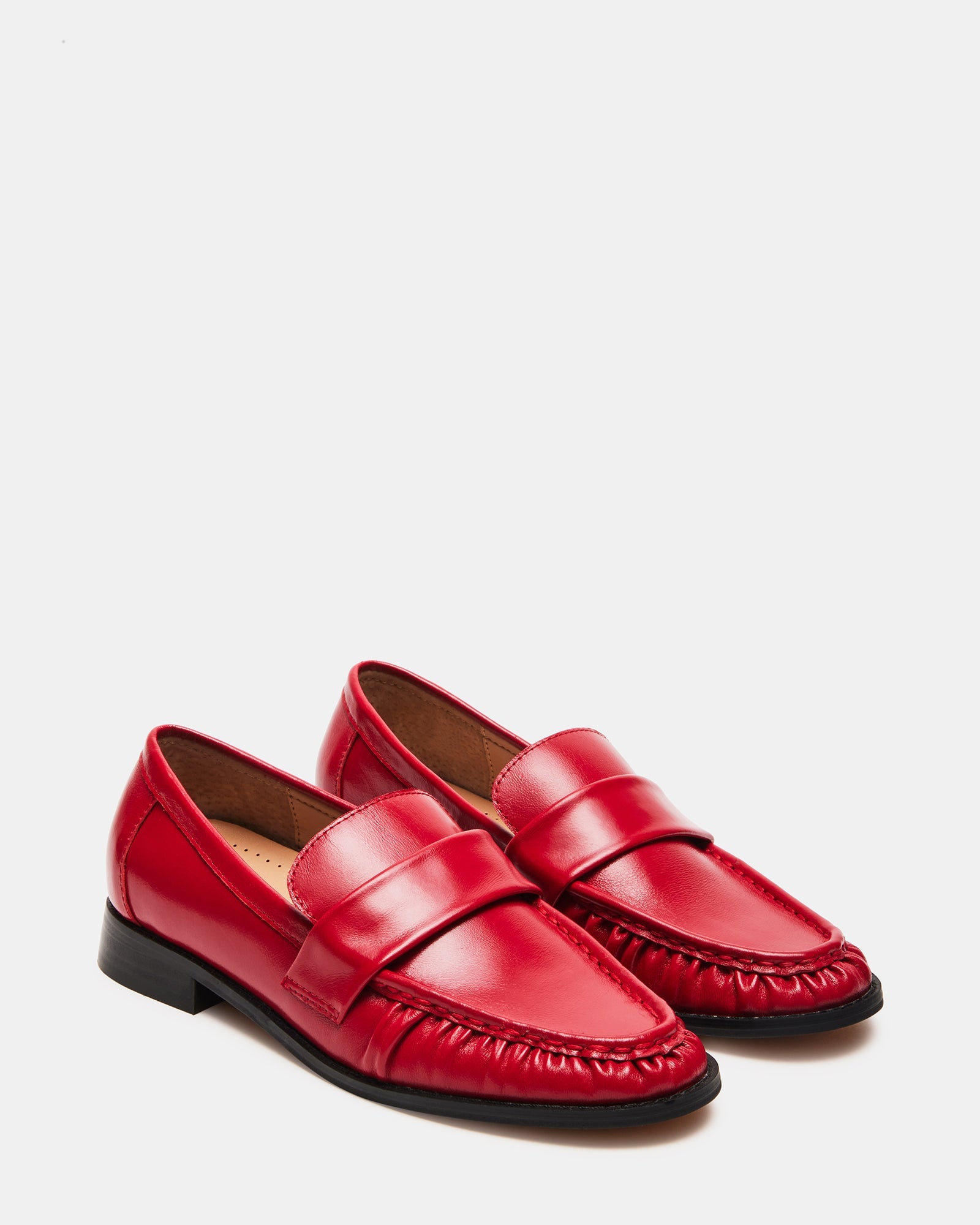 RIDLEY RED LEATHER - Women's Shoes - Steve Madden Canada