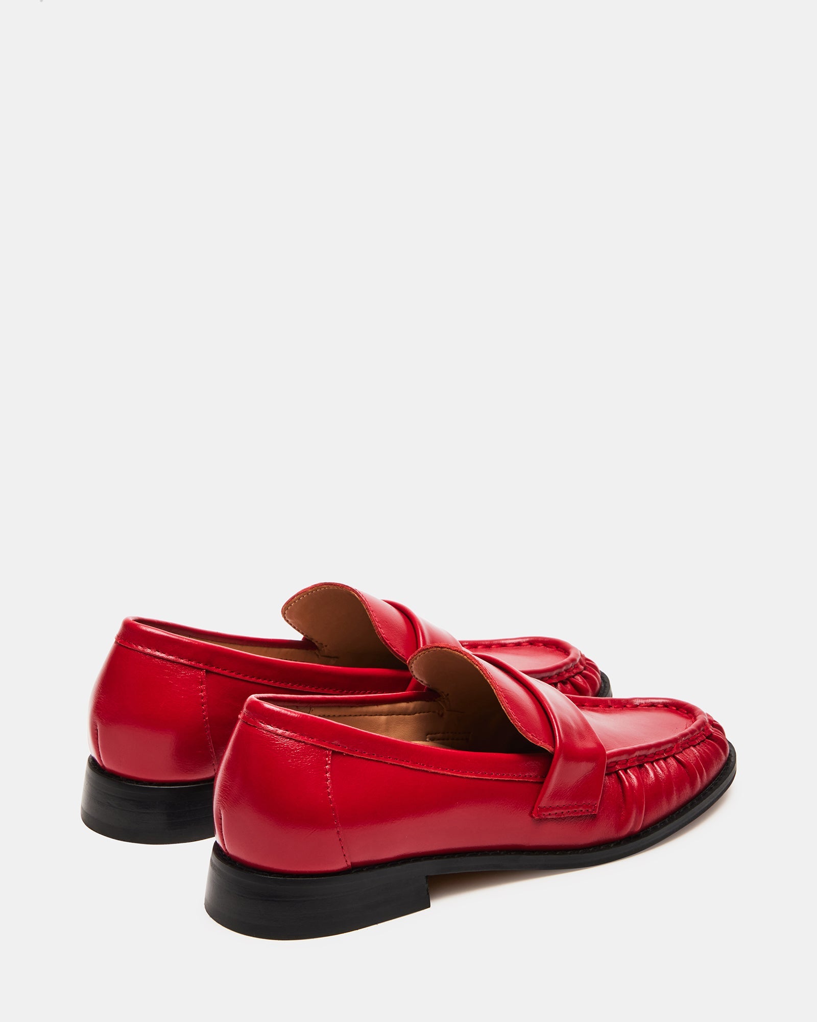 RIDLEY RED LEATHER - Women's Shoes - Steve Madden Canada