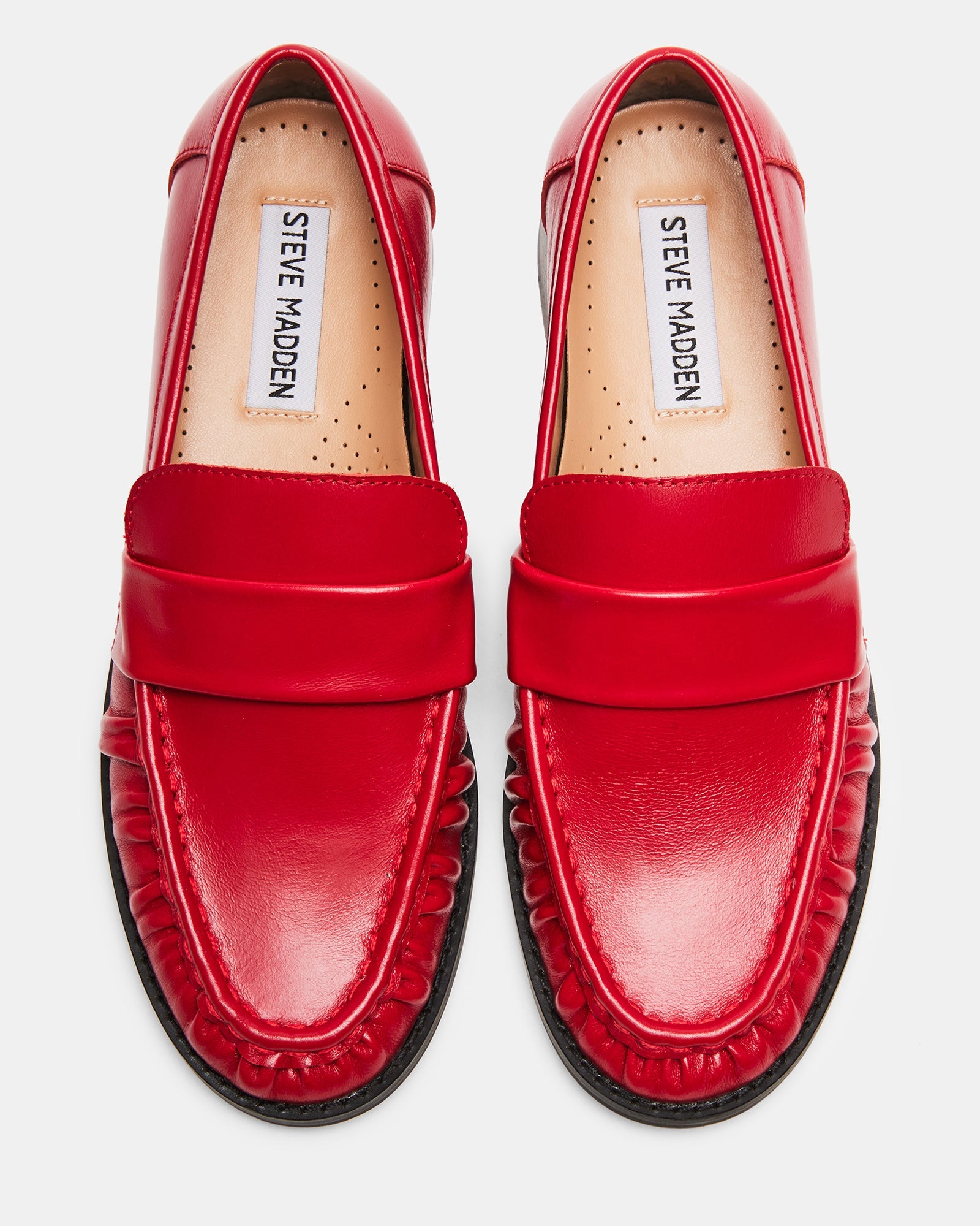 RIDLEY RED LEATHER - Women's Shoes - Steve Madden Canada