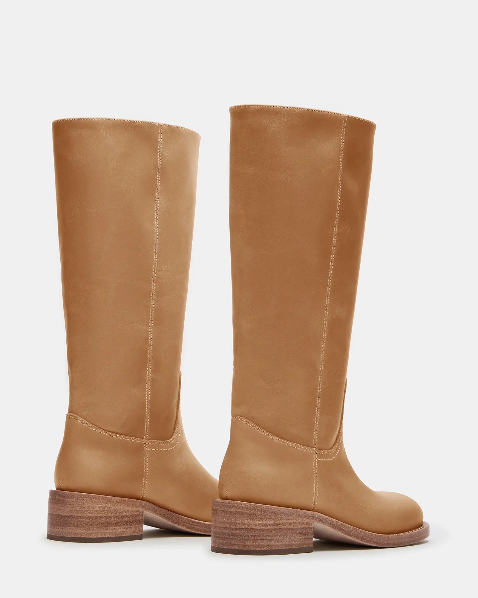 RIGGSS-W WIDE CALF TAN LEATHER - Women's Shoes - Steve Madden Canada
