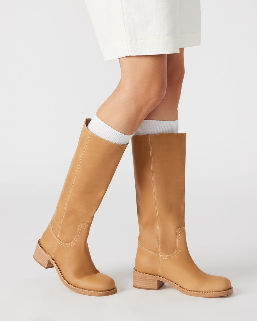 RIGGSS TAN LEATHER - Women's Shoes - Steve Madden Canada