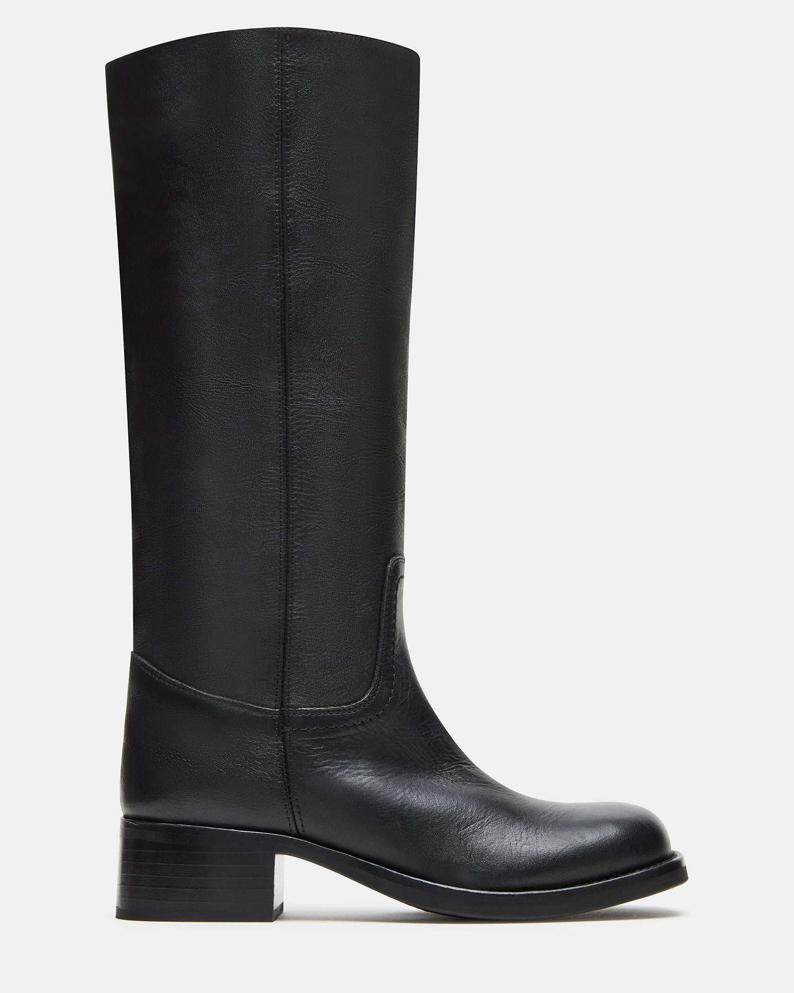 RIGGSS BLACK LEATHER - Women's Shoes - Steve Madden Canada