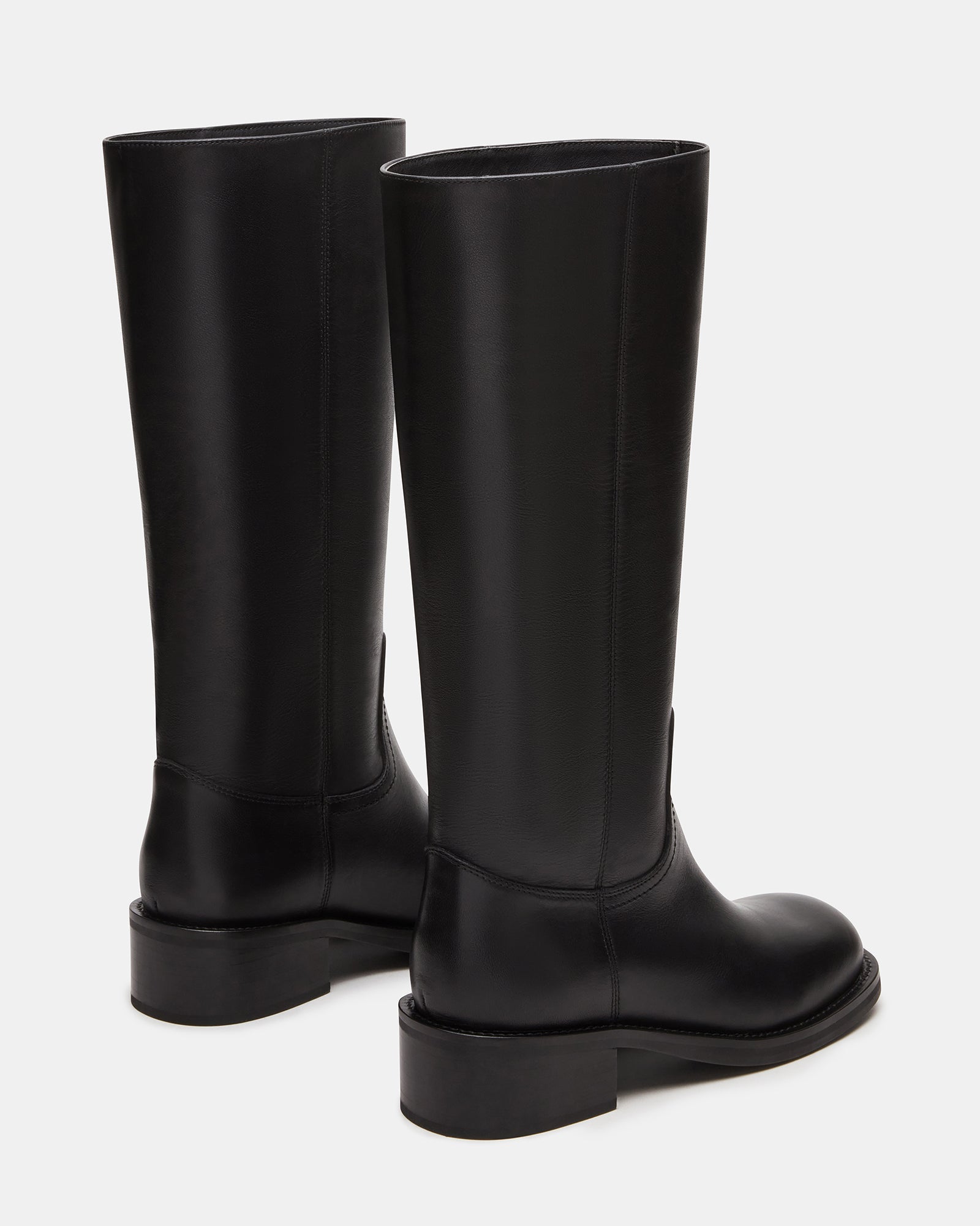 RIGGSS BLACK LEATHER - Women's Shoes - Steve Madden Canada