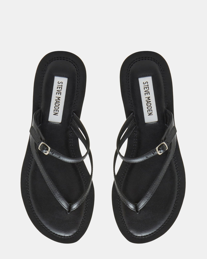 ROCA BLACK LEATHER - Women's Shoes - Steve Madden Canada