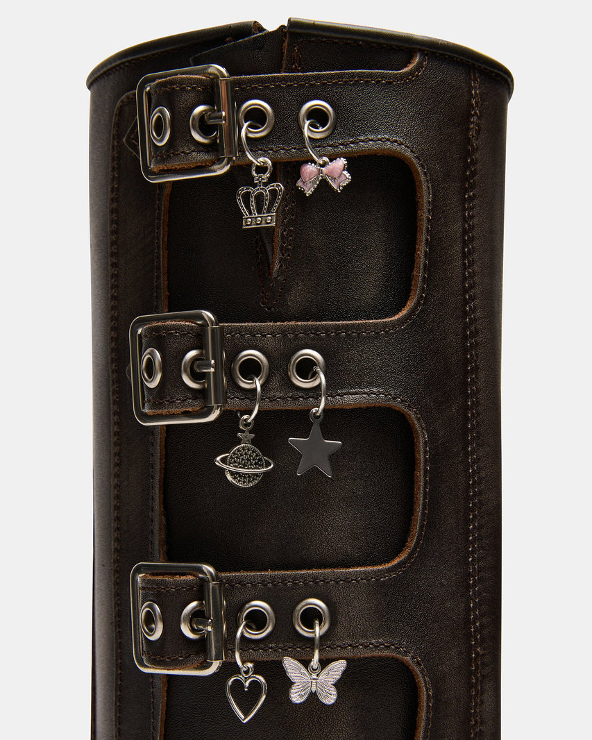 ROCKYY-C BROWN LEATHER - Women's Shoes - Steve Madden Canada