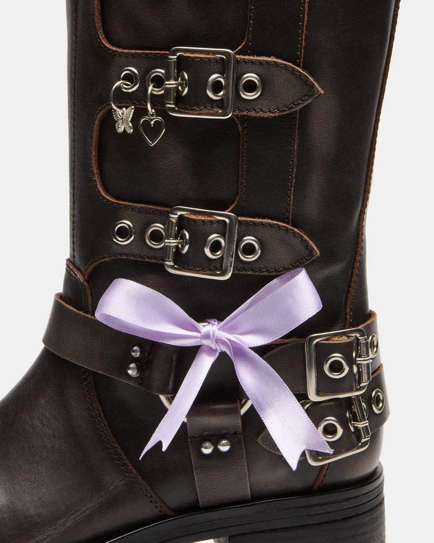 ROCKYY-C BROWN LEATHER - Women's Shoes - Steve Madden Canada