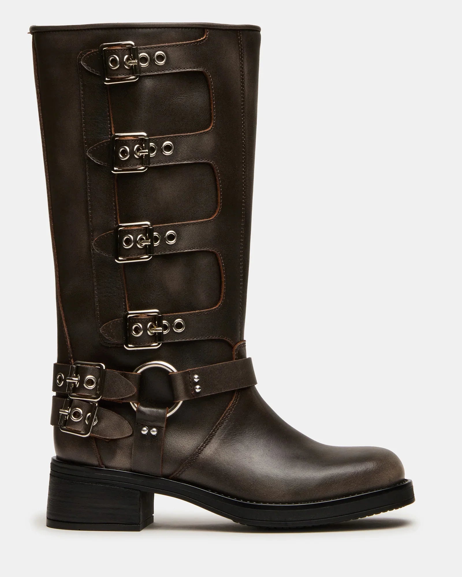 ROCKYY-W WIDE CALF BROWN LEATHER - Women's Shoes - Steve Madden Canada