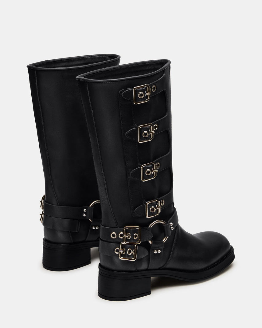 ROCKYY-W WIDE CALF BLACK LEATHER - Women's Shoes - Steve Madden Canada