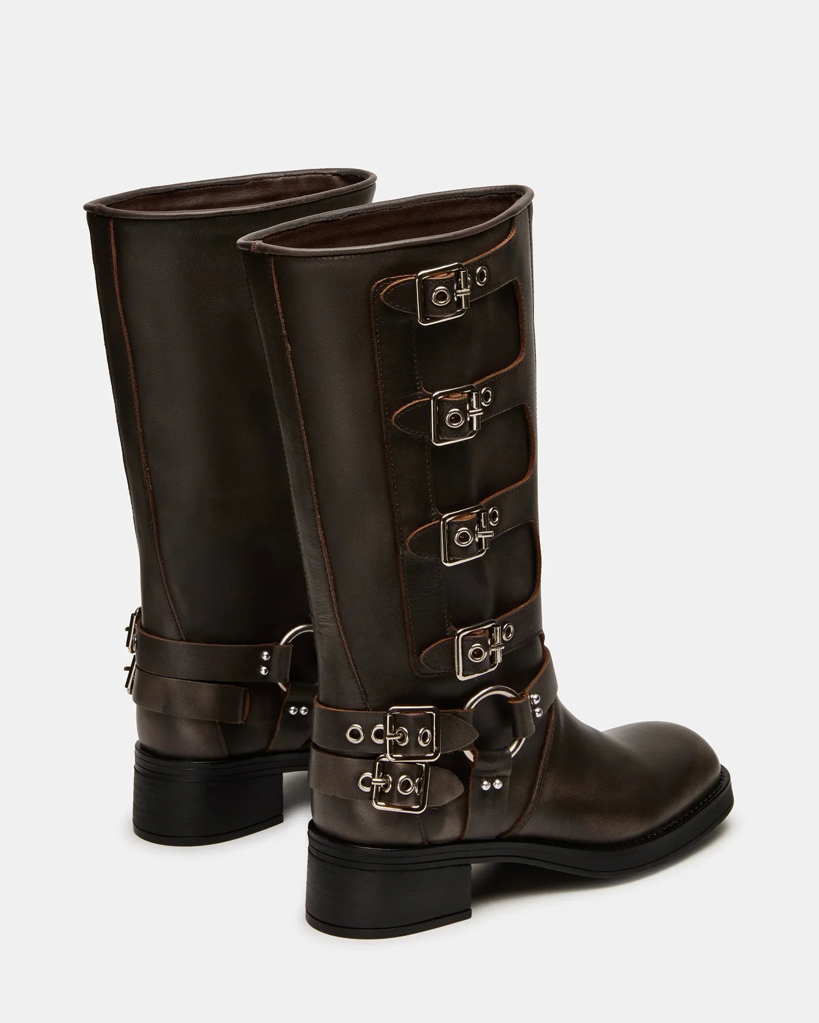 ROCKYY-W WIDE CALF BROWN LEATHER - Women's Shoes - Steve Madden Canada