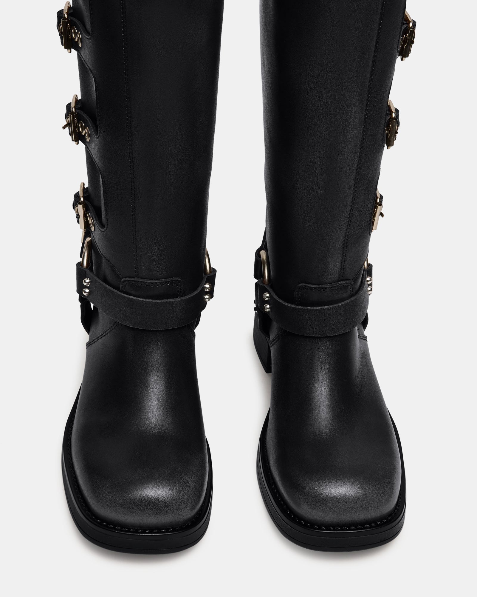 ROCKYY-W WIDE CALF BLACK LEATHER - Women's Shoes - Steve Madden Canada