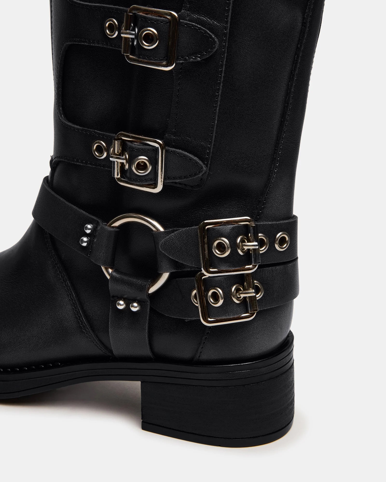 ROCKYY-W WIDE CALF BLACK LEATHER - Women's Shoes - Steve Madden Canada