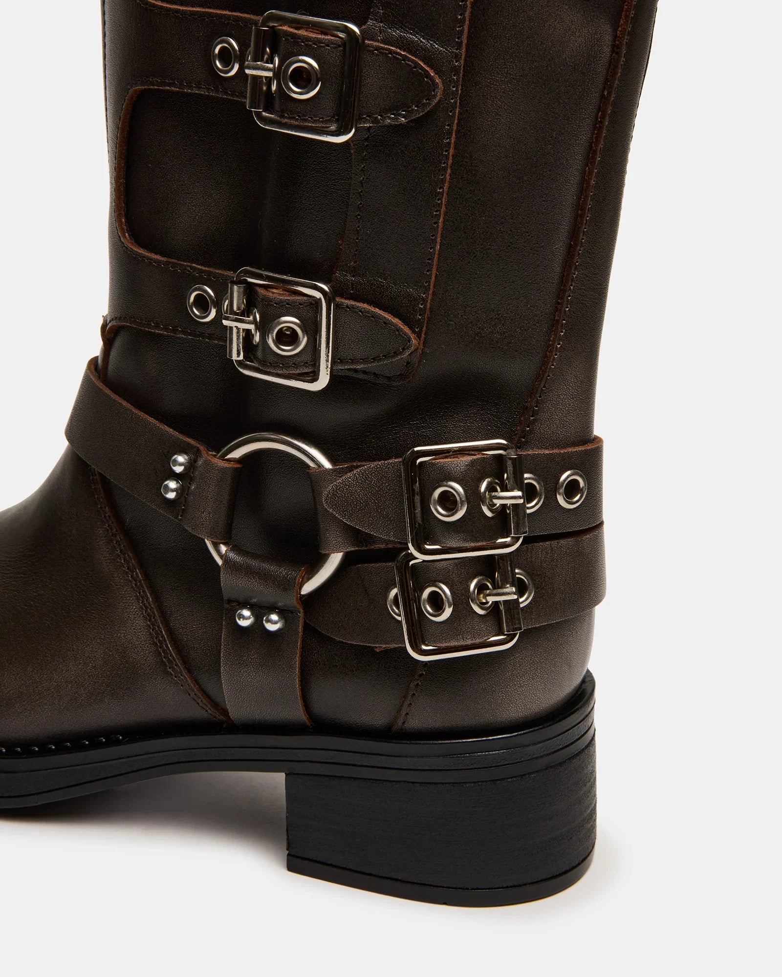 ROCKYY-W WIDE CALF BROWN LEATHER - Women's Shoes - Steve Madden Canada