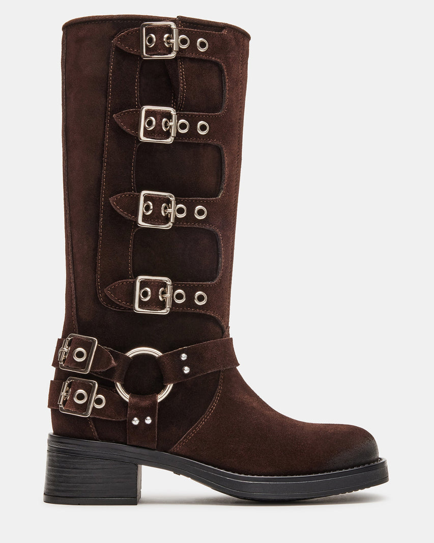 ROCKYY BROWN SUEDE - Women's Shoes - Steve Madden Canada